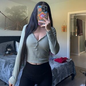 Derek heart long sleeve Hensley top